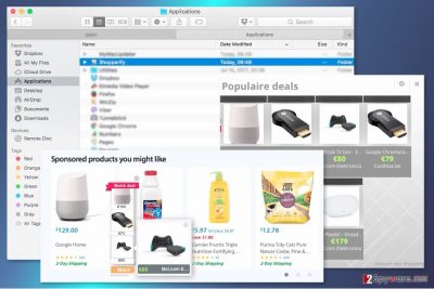 Screenshot of Shopperify ads