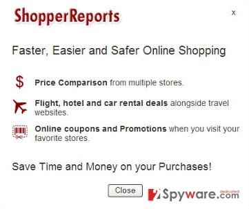 ShopperReports adware snapshot ShopperReports adware snapshot