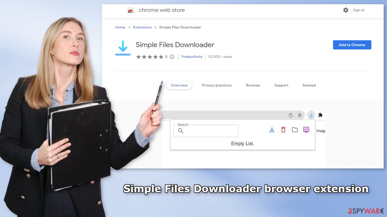 Simple Files Downloader browser extension