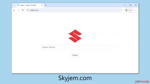 Skyjem.com browser hijacker