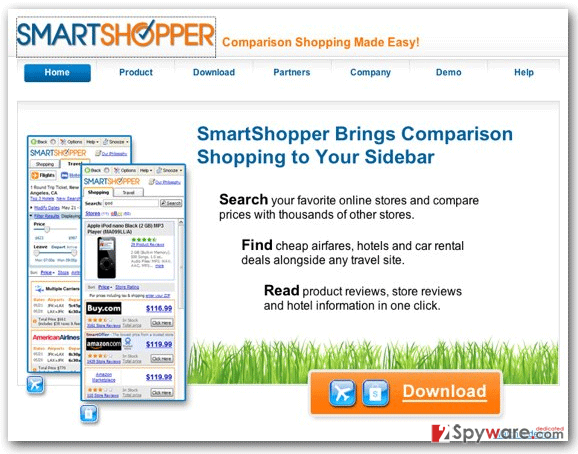 ‘Ads by SmartShopper’ virus snapshot ‘Ads by SmartShopper’ virus snapshot