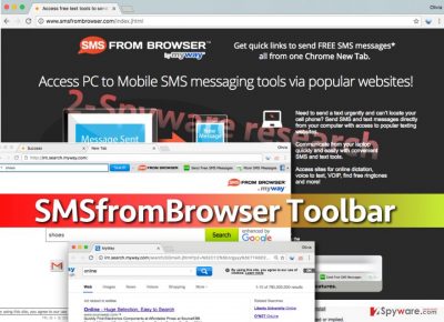 SMSfromBrowser changes browser's homepage