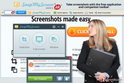 SnapMyScreen Toolbar snapshot