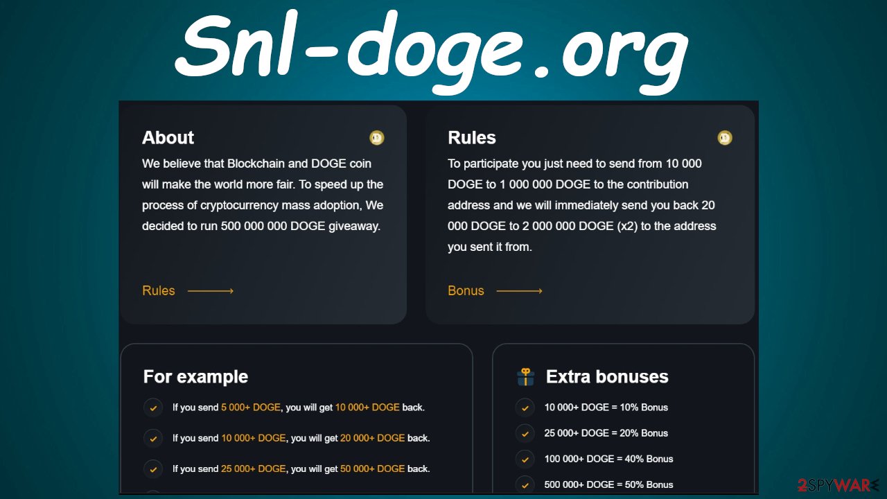 Snl-doge.org fake