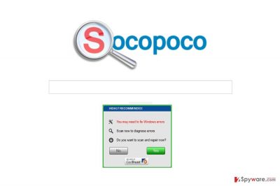 The image disclosing Socopoco.com