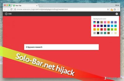 Solo-Bar.net virus changes homepage