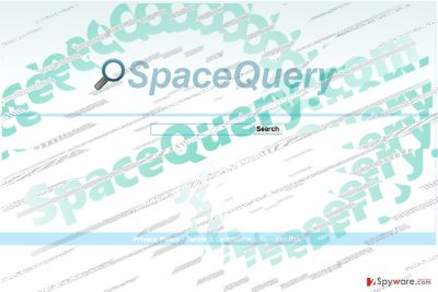 The image displaying spacequery.com