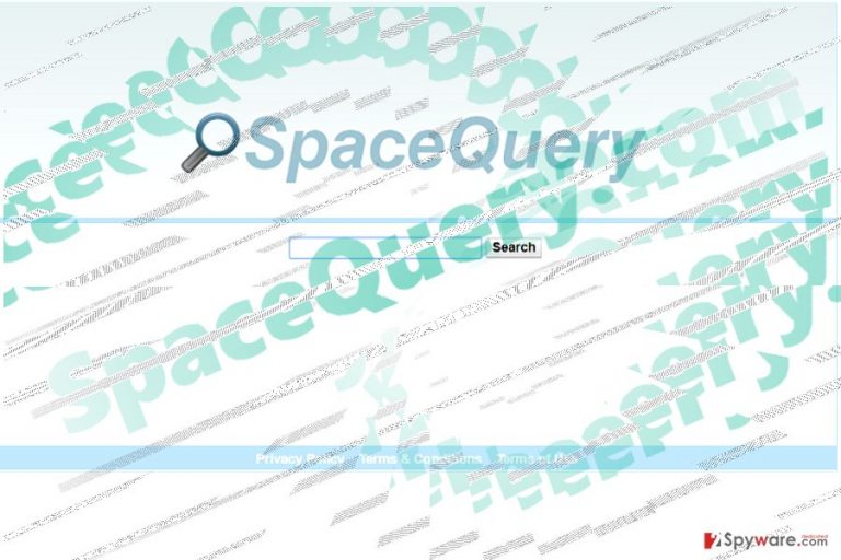 The image displaying spacequery.com