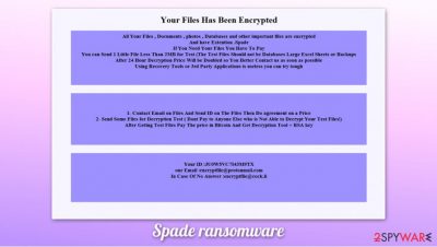 Spade ransomware