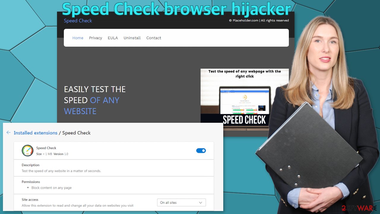 Speed Check browser hijacker