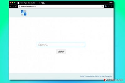 Speedydialsearch.com browser hijacker