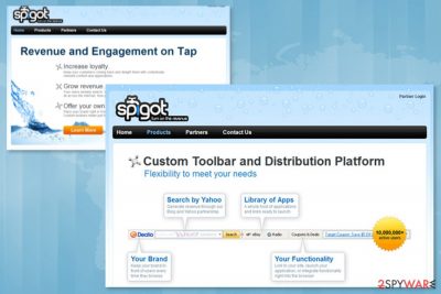 Image of Spigot Toolbar download page