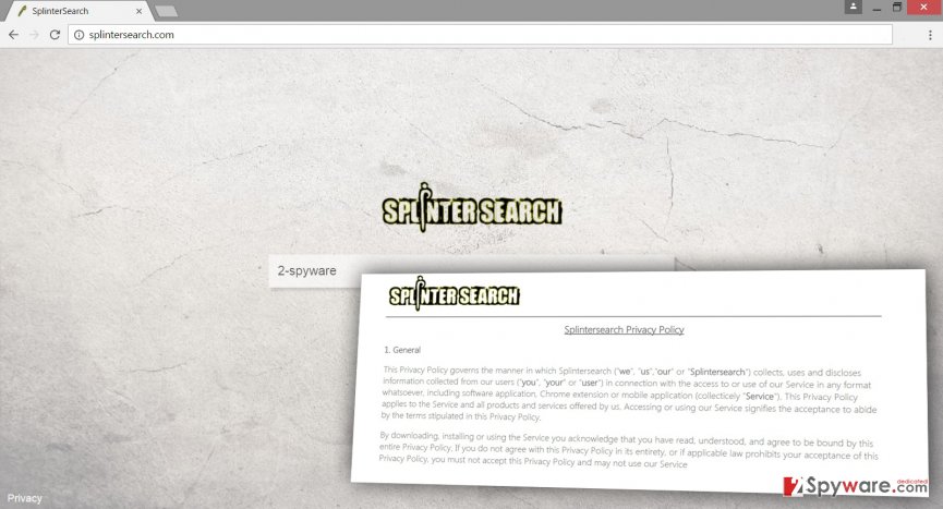 Image of Splintersearch.com virus Image of Splintersearch.com virus
