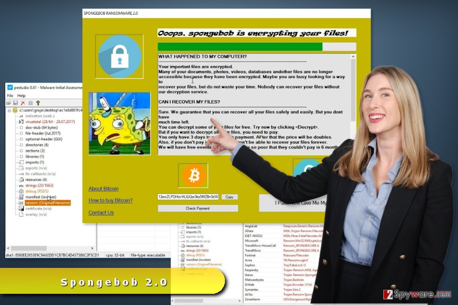 Spongebob ransomware virus attack