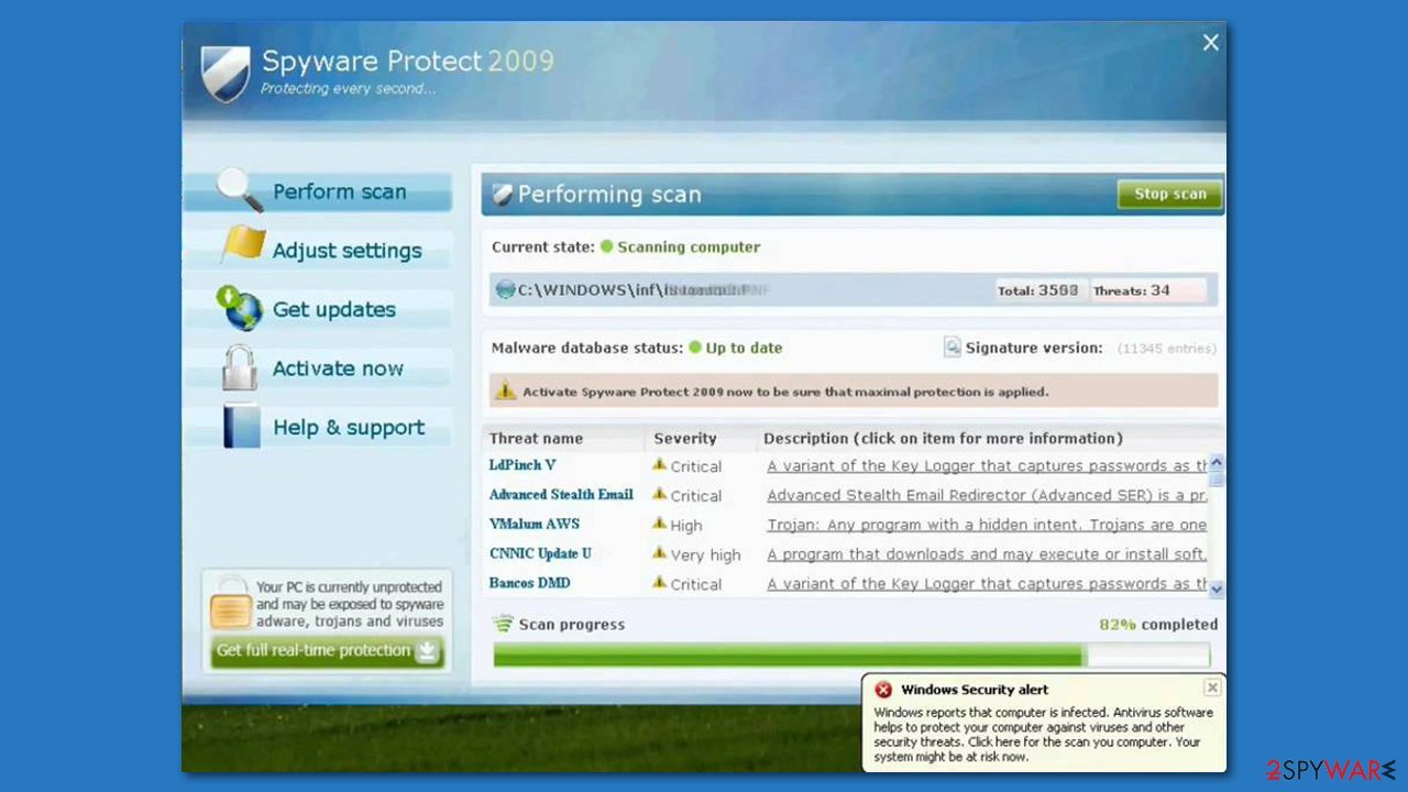 Spyware Protect 2009 virus