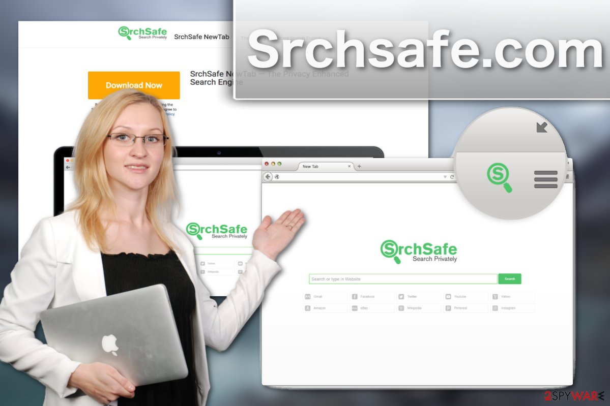 Srchsafe.com browser hijacker illustration