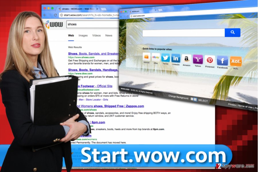 Screenshot of Start.wow.com search engine Screenshot of Start.wow.com search engine