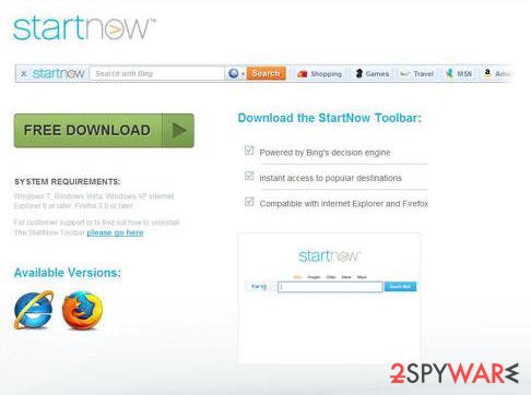 Startnow toolbar Startnow toolbar