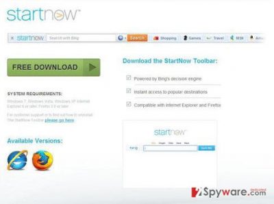 Startnow Toolbar