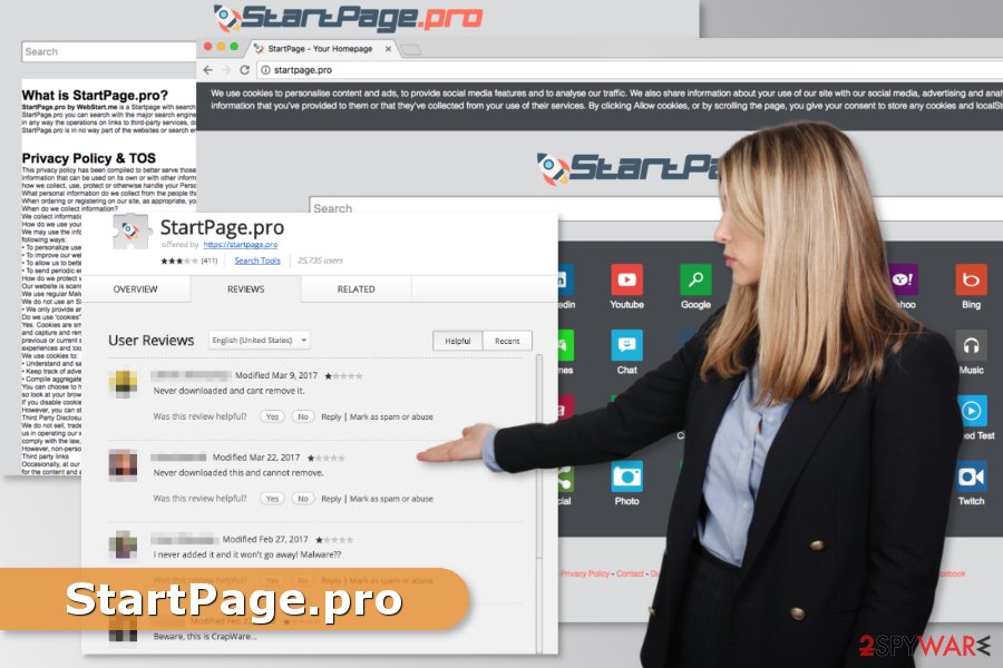 Picture of StartPage.pro browser hijacker