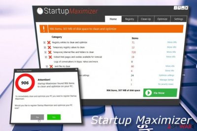 Startup Maximizer fake tool