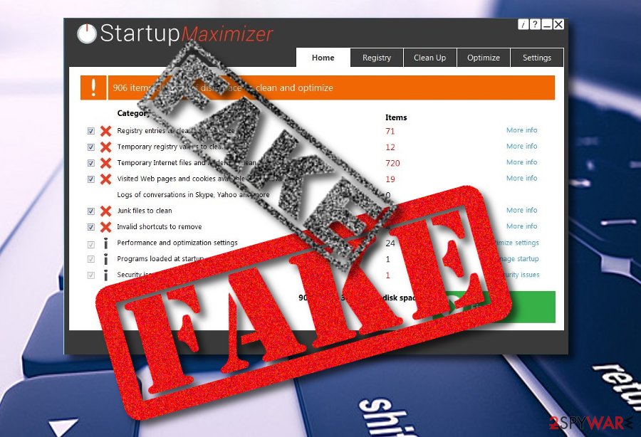 Startup Maximizer fake app