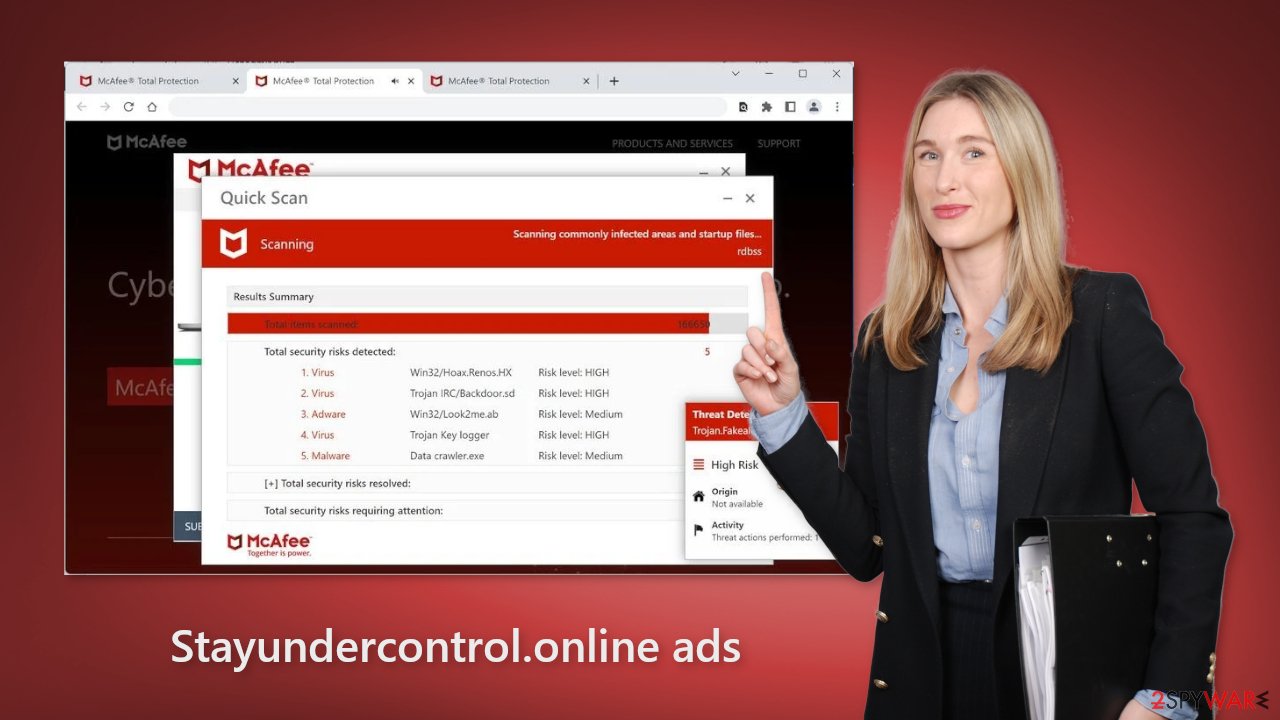 Stayundercontrol.online ads