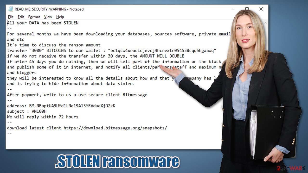 .STOLEN ransomware virus