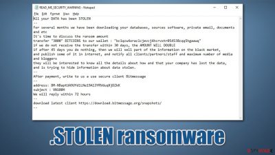 .STOLEN ransomware