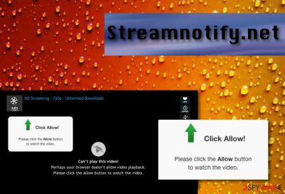 Streamnotify.net pop-ups