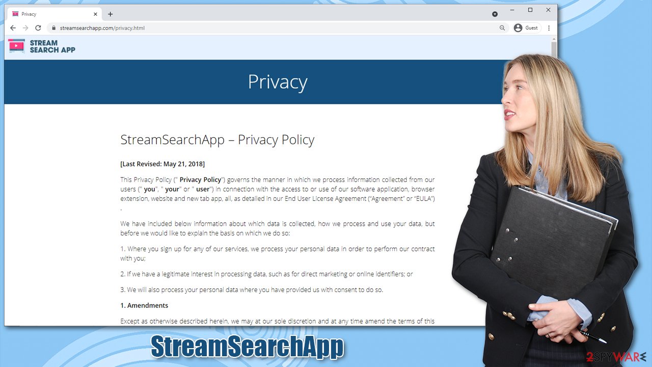 StreamSearchApp virus