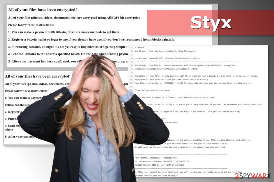 Image of Styx ransomware