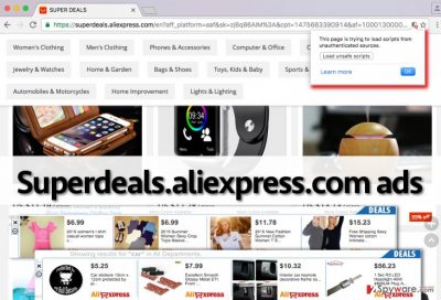 Ads by Superdeals.aliexpress.com can look like that