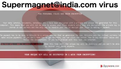 Supermagnet@india.com ransomware image