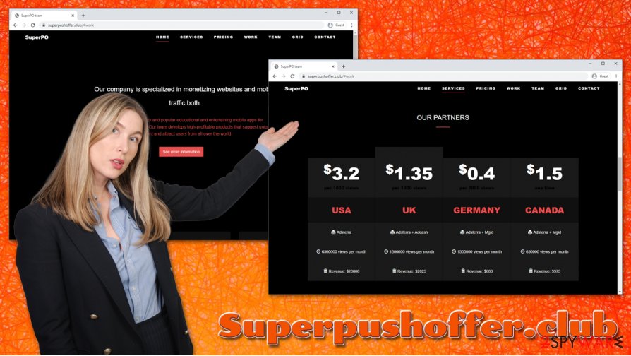 Superpushoffer.club adware
