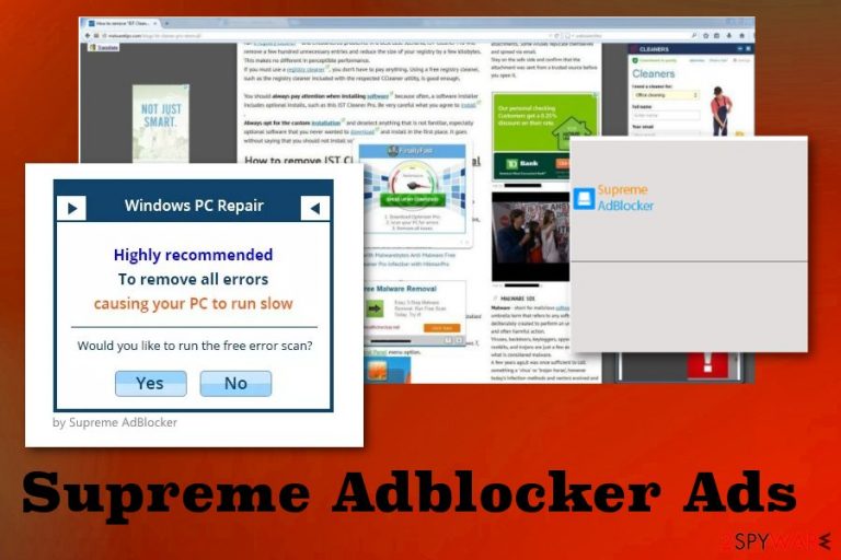 Supreme Adblocker Ads