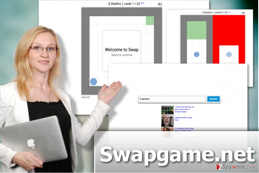 Illustration of Swapgame.com hijacker virus