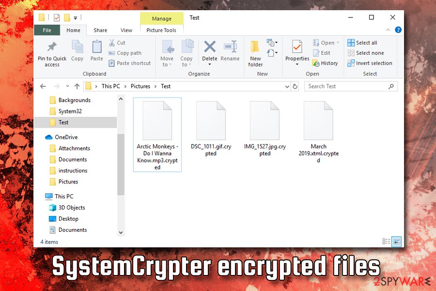 SystemCrypter encrypted files