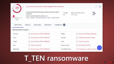 T TEN ransomware