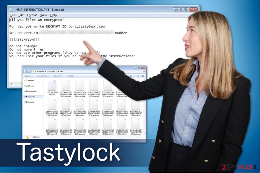 Tastylock ransomware image