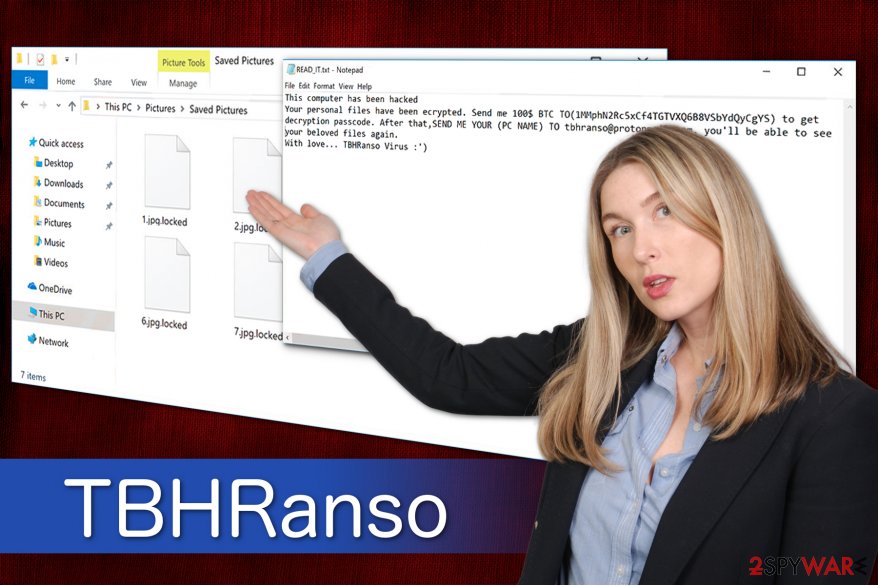 TBHRanso ransomware virus illustration