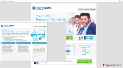 The picture showing TechAgent
