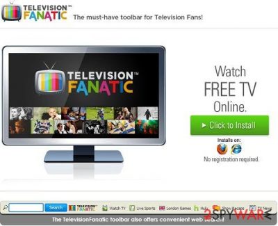 Television Fanatic toolbar