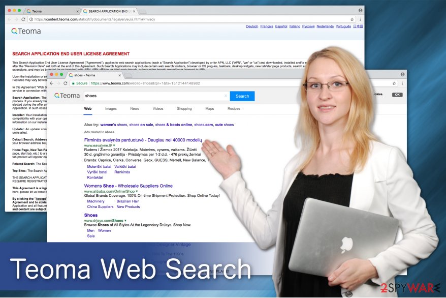 Teoma Web Search virus image