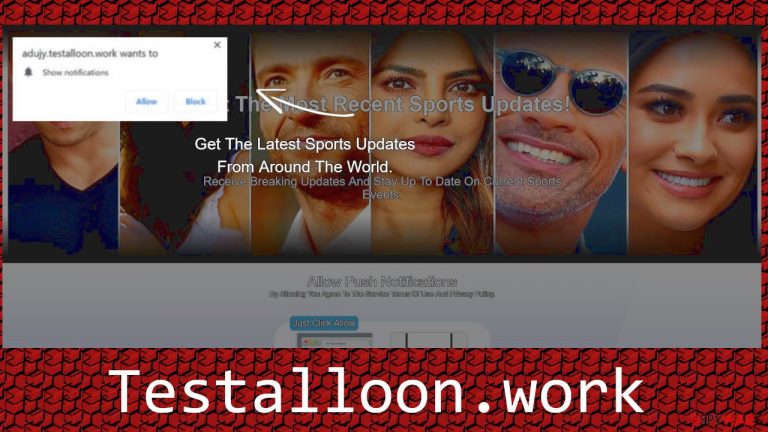 Testalloon.work push notification virus