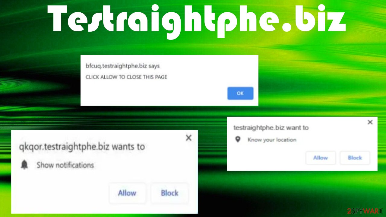 Testraightphe.biz redirect