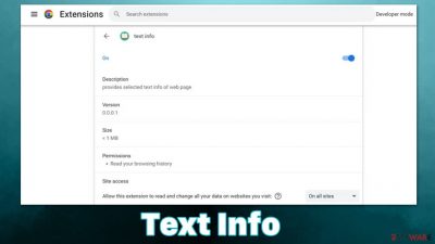 Text Info