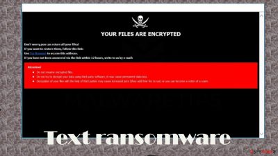 Text ransomware
