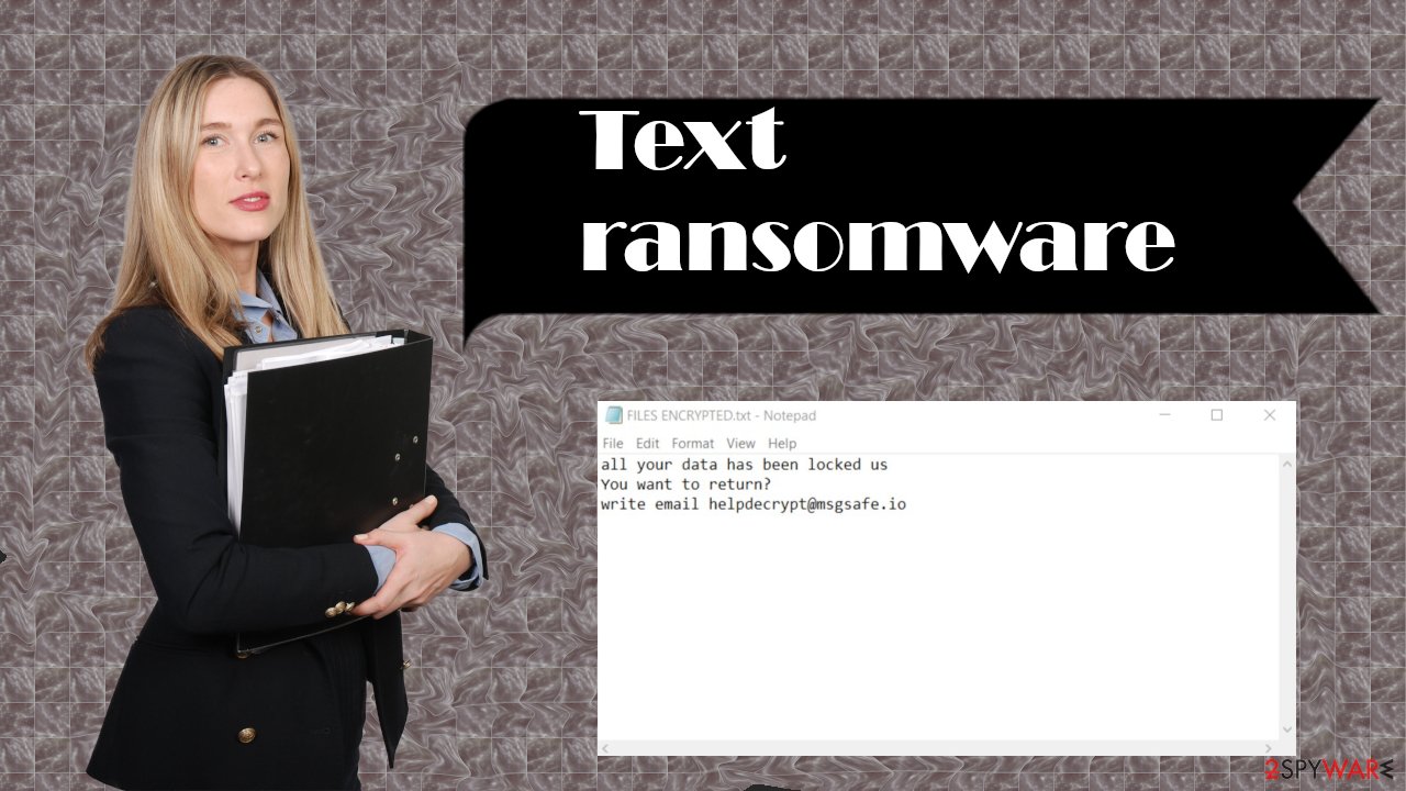 Text ransomware virus