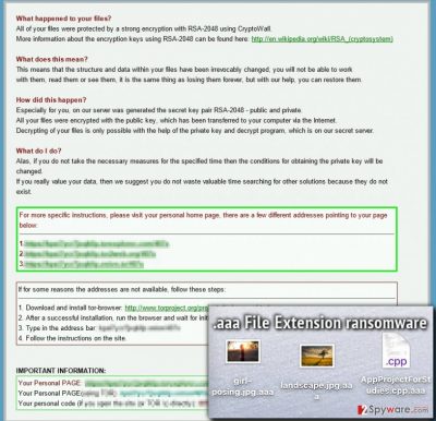 .aaa File Extension ransomware